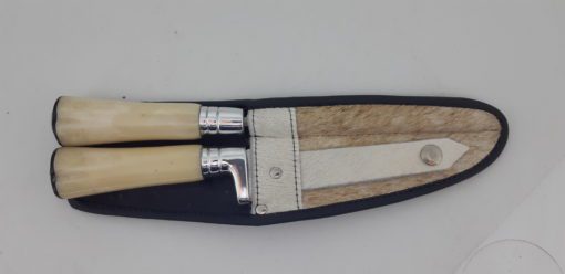 conjunto de 06pol cabo de osso