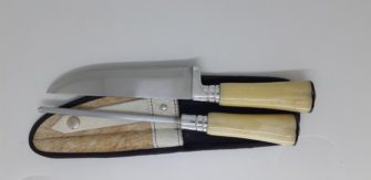 conjunto de 06pol cabo de osso