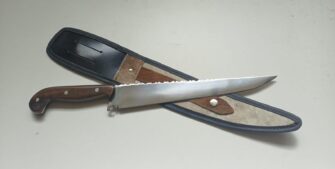 FACA PICANHEIRA DE 11 POLEGADAS DORSO MOSQUEADO